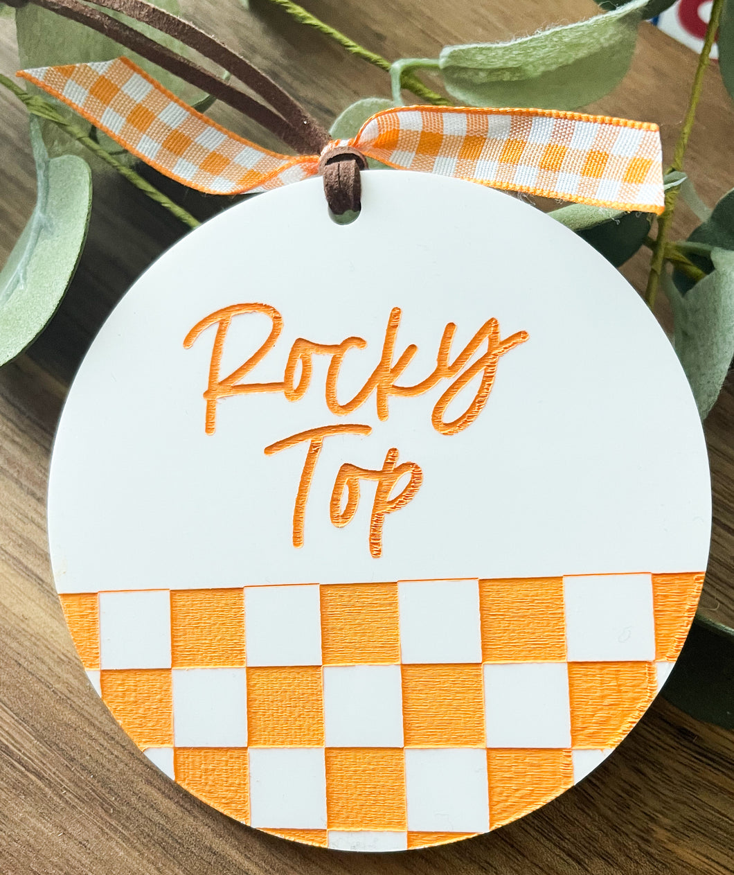 Rocky Top Checkerboard Ornament